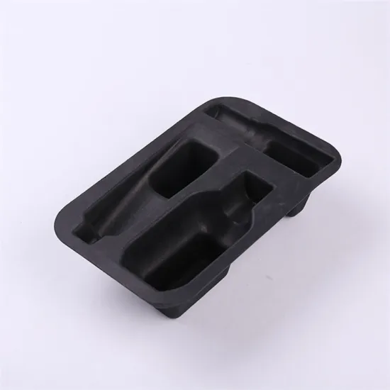 Wet pressed molded fiber electronics packaging insert tray