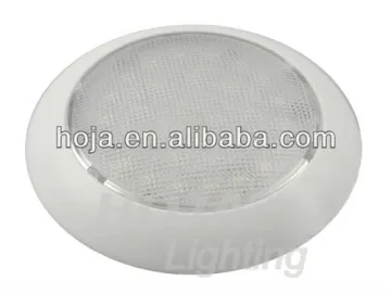 5-1/2 inch LED Dome Light White Plastic, Low Profile RV Dome Light