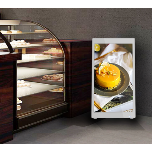 43inch indoor built-in battery powered moveable and portable LCD digital signage