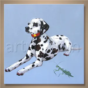 Dog Canvas Oi Painting