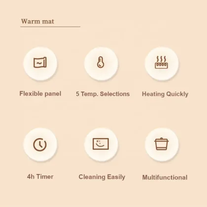 Warm Technology Insulation Board Meal Heating Plate