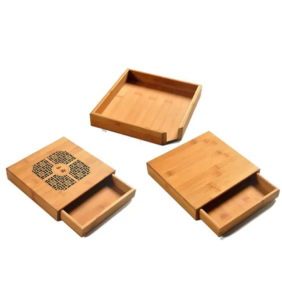 Wholesale Wooden Bamboo Jewelry Drawer Organizer Boxes