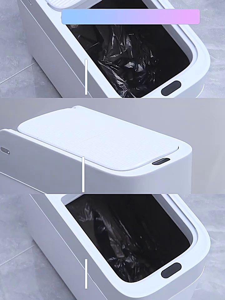 Wall Mounted Smart Trash Can with Auto Lid