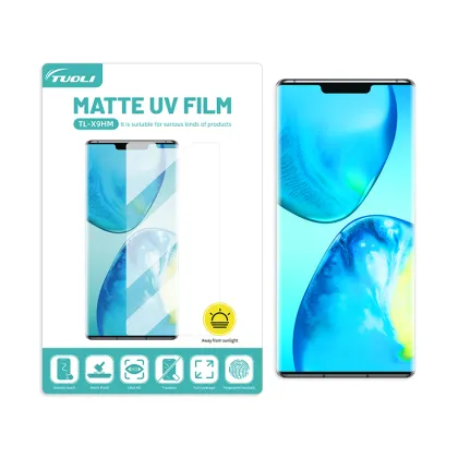 Custom Full Cover Anti-explosion Anti-fingerprint HD Matte TuoLi Manufacturer Screen Protector UV Hydrogel Film
