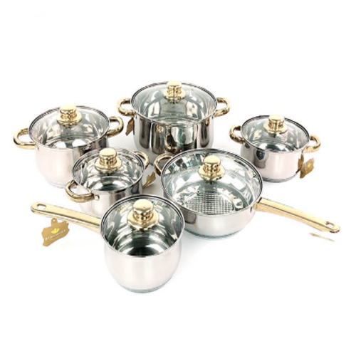 12 Set Peralatan Masak Stainless Steel