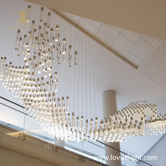 2022 creative white hotel hall chandelier simple creative project decoration chandelier