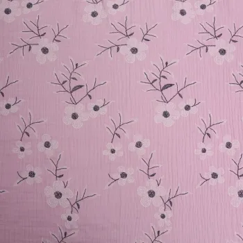 100% Cotton Double Layer Gauze Printed Fabric