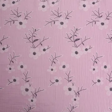 100% Cotton Double Layer Gauze Printed Fabric
