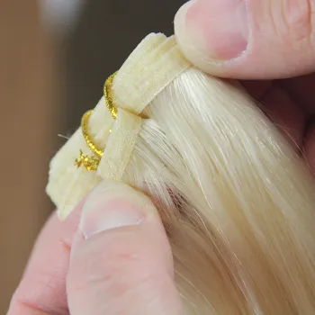 Comfortable seamless invisible flat weft cuticle aligned hair, 100% human hair extension bundles, remy hair flat weft russian