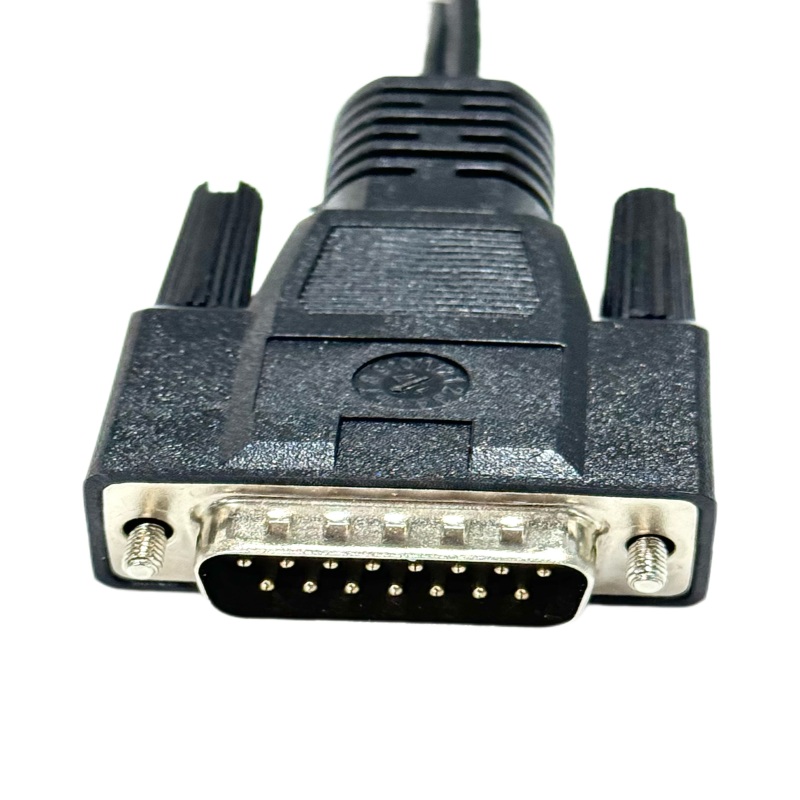 Custom D-sub 15P Male to Dual BNC Female Signal Cable
