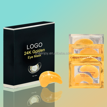 24K Gold Crystal Collagen Under Eye Mask Gel Patch for Anti-Aging and Wrinkles