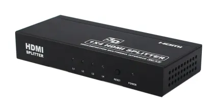 1 x 4 HDMI Video and Audio Splitter
