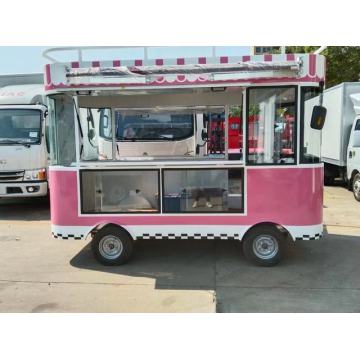 Trailer Makanan Mudah Alih Trak Ice Cream Dining Car