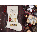 Custom Personalised Christmas Stockings linen bags