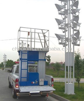 good electric aluminum mast lift