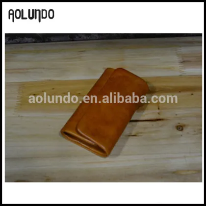 New design plain leather key wallet key holder