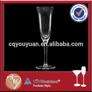 Hand cut glass champagne flutes 160ml