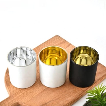 ONO Unique Glass Candle Jars - 7oz, 10oz, 14oz White, Black, Frosted, Gold Plated