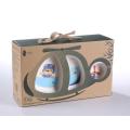 helicopter shaped baby feeding dinnerware set