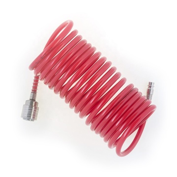 High Pressure 5x8mm PU Polyurethane Flexible Spring Tubing Hose Pipe with Quick Connector: Durable and Efficient Fitting Solutio
