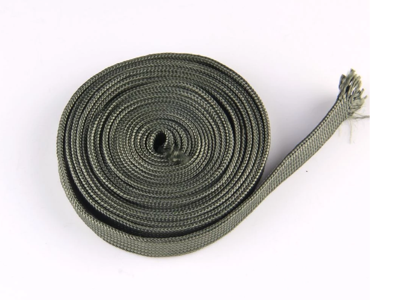 thumbnail image 2 of Techflex 3/8" Braided Expandable Sleeving – 25ft Uptown Green – Wire Loom Cable Management 2 of 6