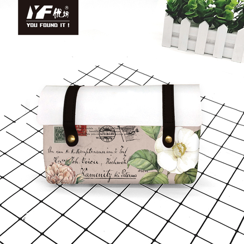 Batina de mariposa y flor personalizada Camuflagestyle PU PU Leather Bag Bag Cosmetic Bag Case y bolsa Multifuncional Bolsa