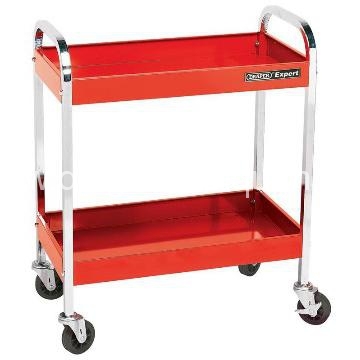 2 Tier Steel Trolley Cart Metal