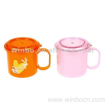 Handle Cartoon Kids Children Plastic Cup