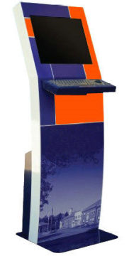 17.3” 23”, 26” Education Information Floor Standing Kiosks With Keyboard Or Touch Screen