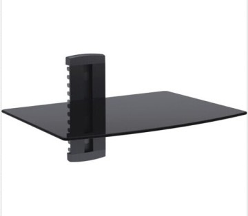 Hot Selling Aluminum and Tempered Glass DVD Player Bracket GDS04-1 Tier one