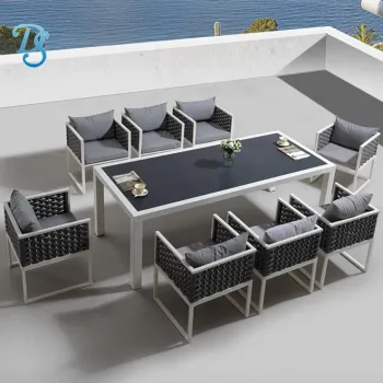All Weather Cast Aluminium Garden Dining Set for Outdoors and Restaurants