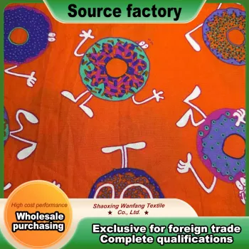 Elegant Cotton Poplin with Donut Design