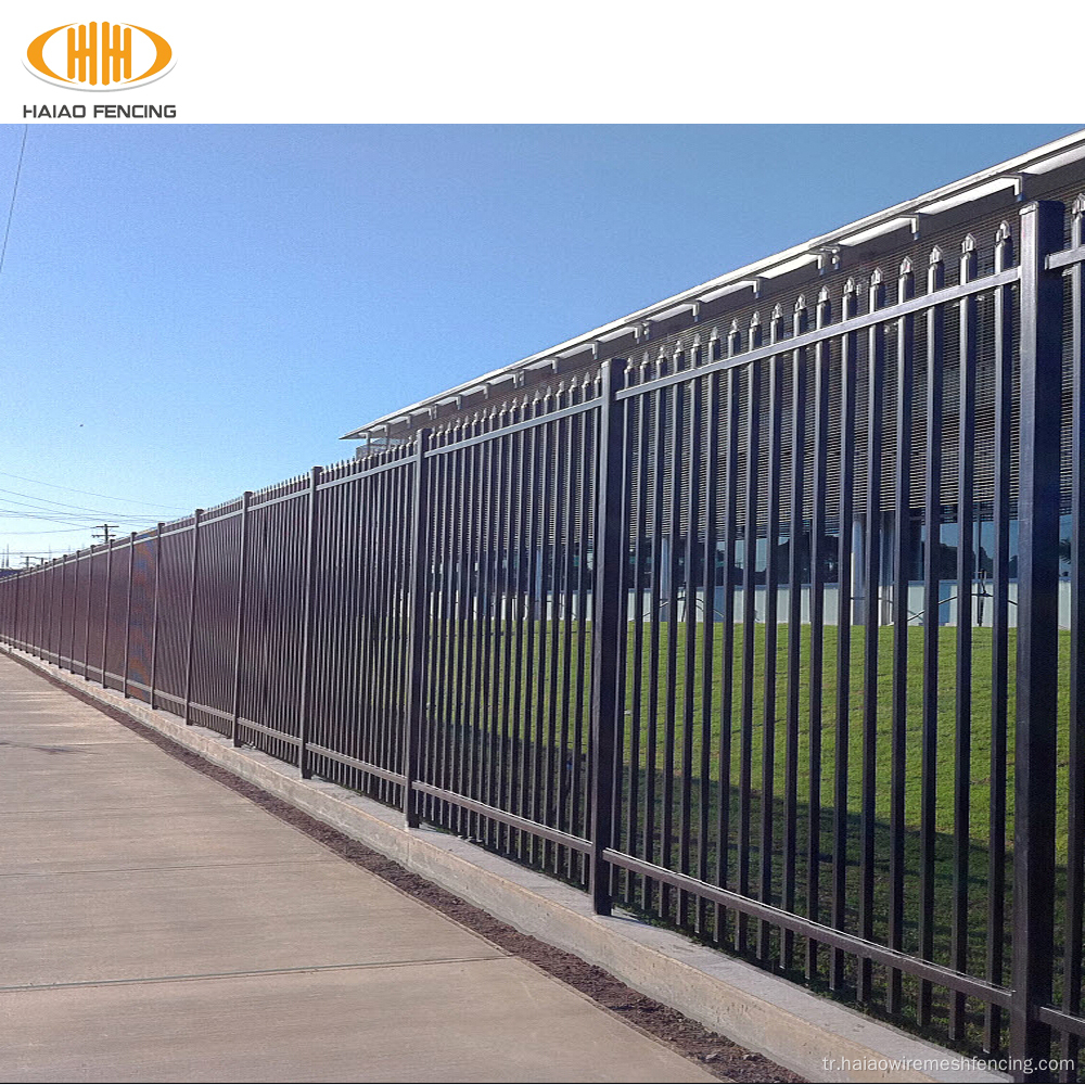 Dekoratif metal ferforje tübüler çelik çit