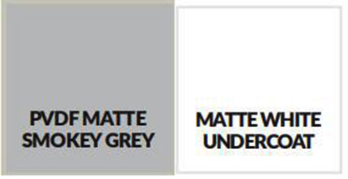 PVDF Matte Smokey Grey 2mm Thick Aluminum Sheet