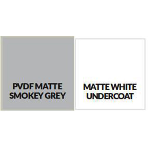 PVDF Matt Smokey Grey 2mm dickes Aluminiumblech