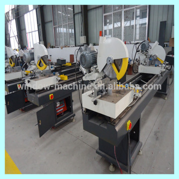 High quality plastic window profile cutting equipment with two head