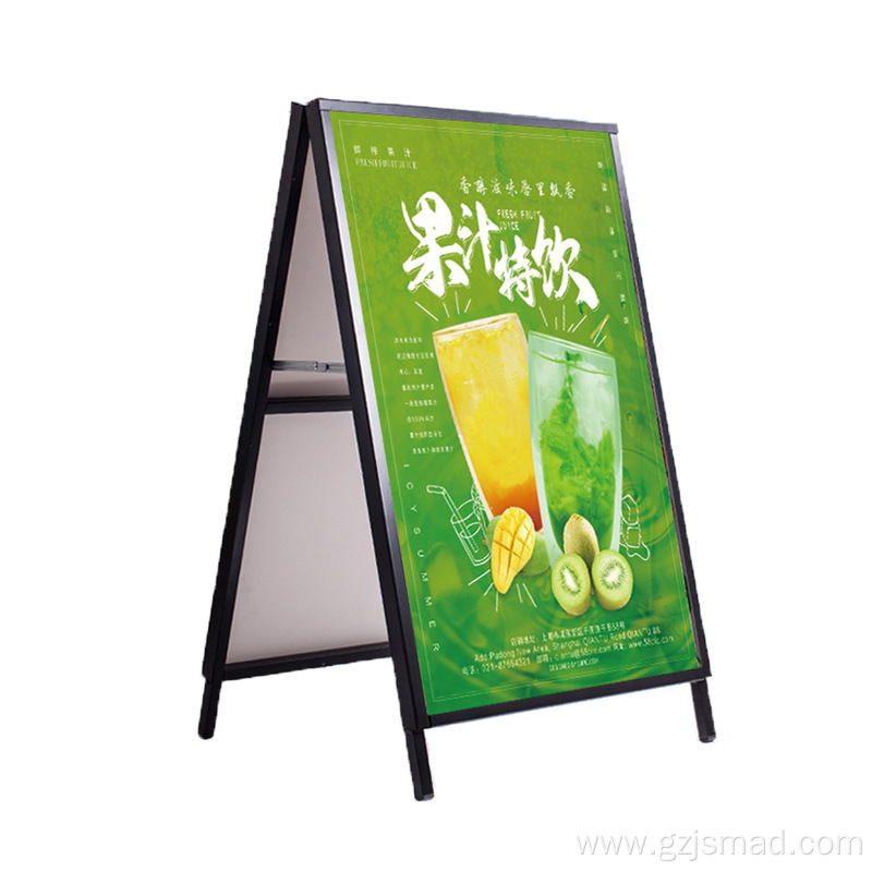 Potable Metal A-Frame Sign Holder Pavement Advertising Board