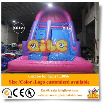 Slide with pool IAAPA Inflatable bouncer sport games for kids jumping castle house