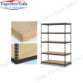 China Black Open Tall Office Wood File Storage Shelf Manufactory