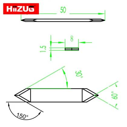Hiizug OEM Zund Blade Tungsten Carbide Drag Knife