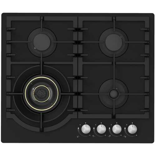 Gas on Glass Hob 60cm 4 Burner