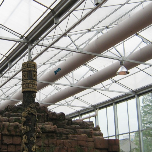 Fiber Rods Provide Support for Fabric Air Ducts
