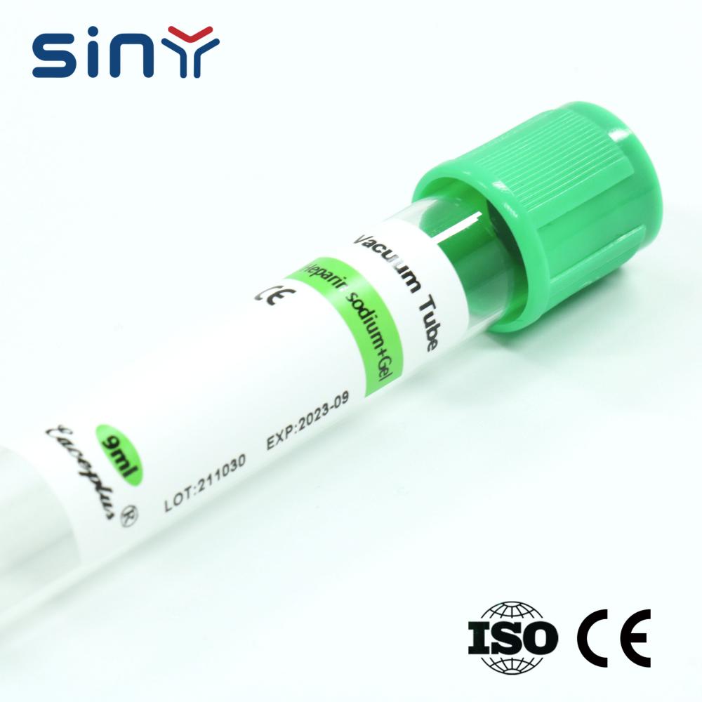 Tubo de heparina de sódio 9 ml para coleta de sangue