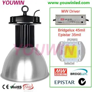 high luminous  led high bay  lights 100watt USA bridgelux