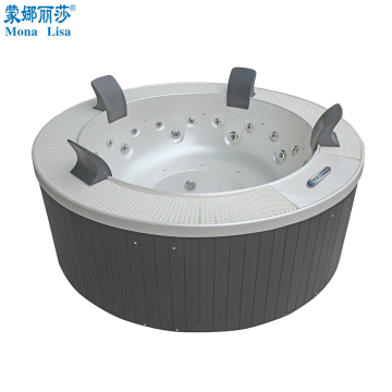 Modern 2.2m Round Hydromassage Hot Tub M-3329 for 4 Adults - Freestanding 3D Model Design