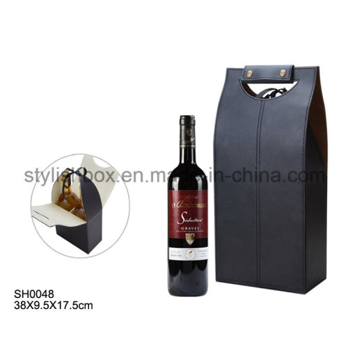 Black Wine Case for Two Wine Bottles (SH0048)