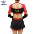 Cheerleader uniforms with rhinestone