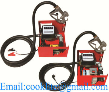 Mobile 12V 24V Electric Oil Diesel Fuel Transfer / Dispensing Pump Assembly Small Wall-Mounted Fuel Dispenser Mini Gas Station