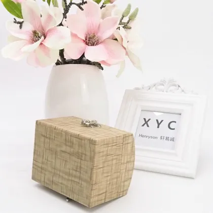 Custom song treasure shape dancing ballerina cosmetics music box