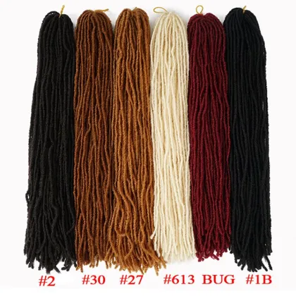 Soft Dreadlocks Crochet Sister Faux Locs Afro Sister Locks Crochet Braids Hair Synthetic Braiding Hair Extensions